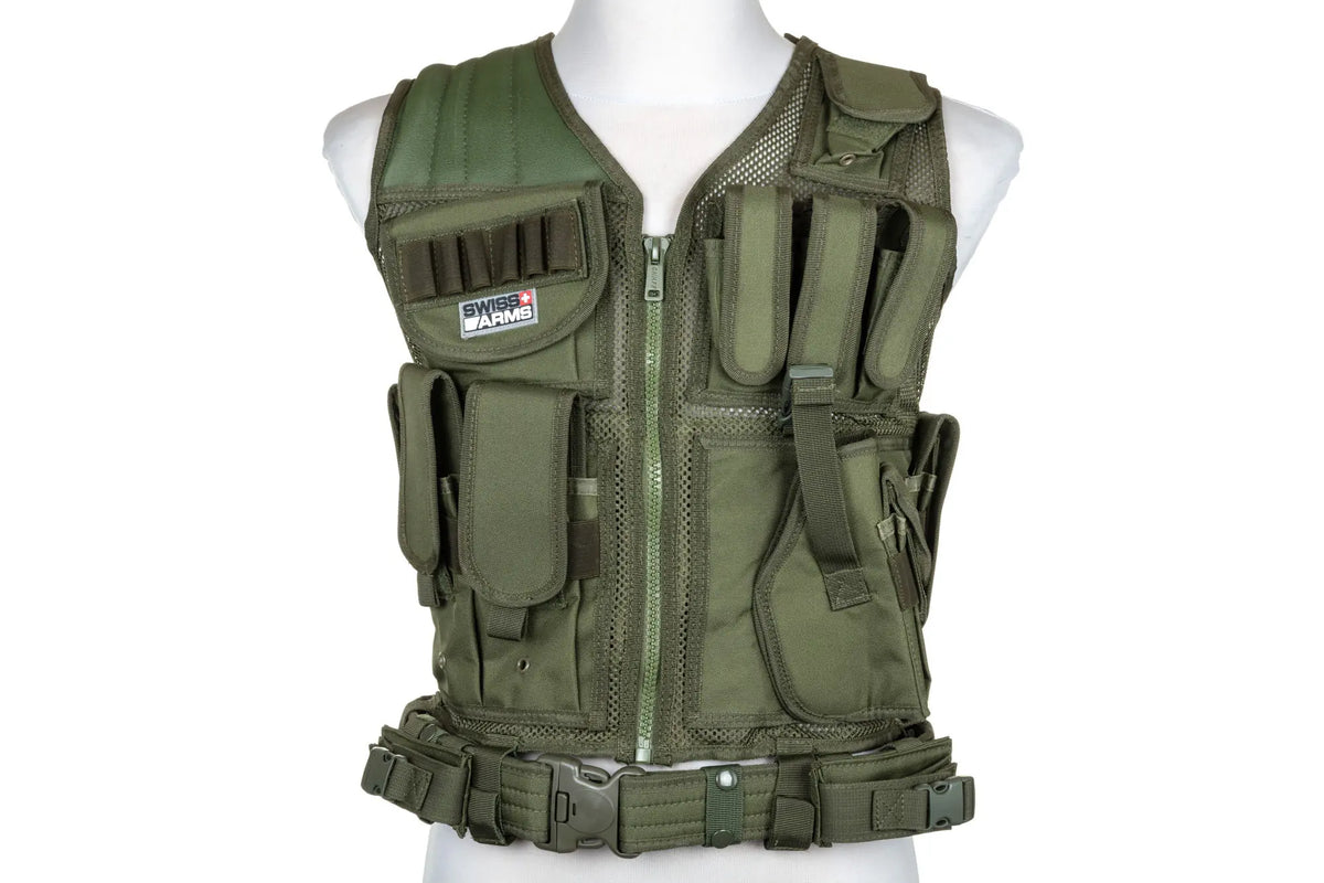 Cybergun Swiss Arms Tactical BT-4 Olive Vest