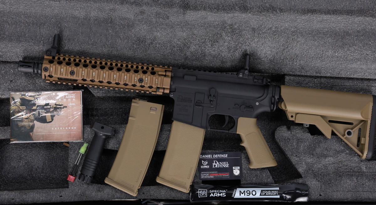 Specna Arms Daniel Defense® MK18 SA-E19 EDGE™ HAL2™ Chaos Bronze airsoft Carbine