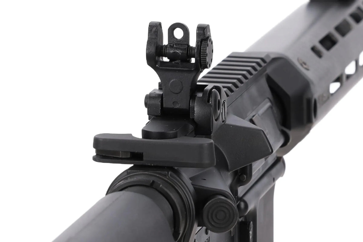 King Arms x Lancer Systems airsoft Carbine L15 LCH7 8" Real Carbon Black
