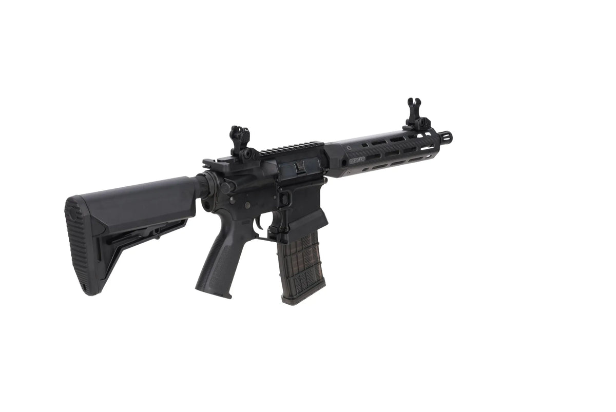 King Arms x Lancer Systems airsoft Carbine L15 LCH7 8" Real Carbon Black
