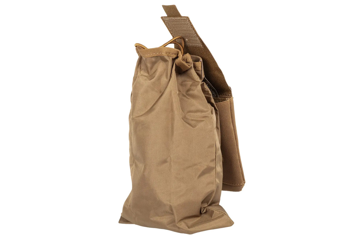 Wosport dump bag with BP-145 transport pouch Coyote Brown