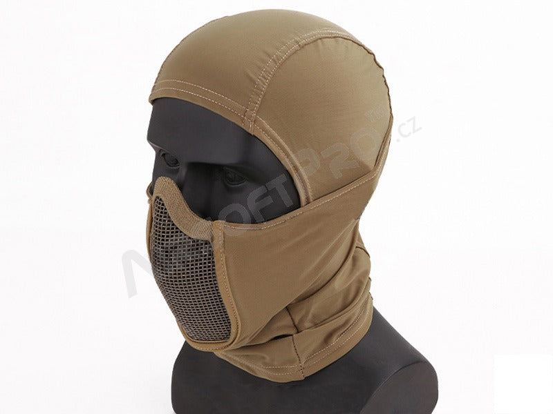 Face mask Shadow Warrior with hood - TAN
