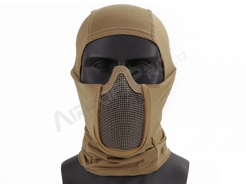 Face mask Shadow Warrior with hood - TAN