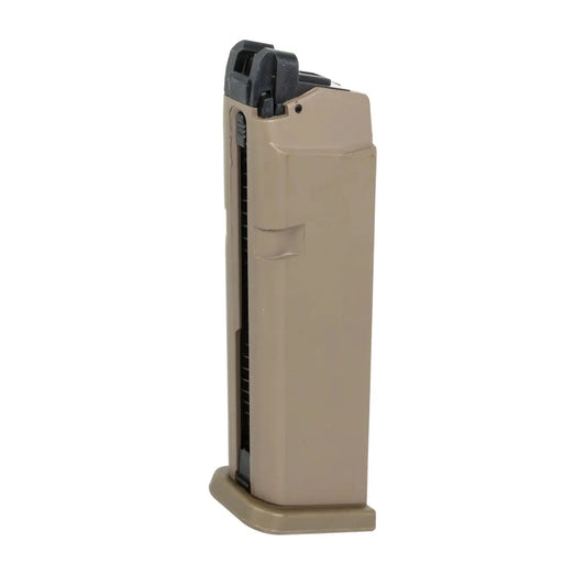 Green gas magazine 24 East Crane BBs for Glock 171834 type replicas MA011 Flat Dark Earth
