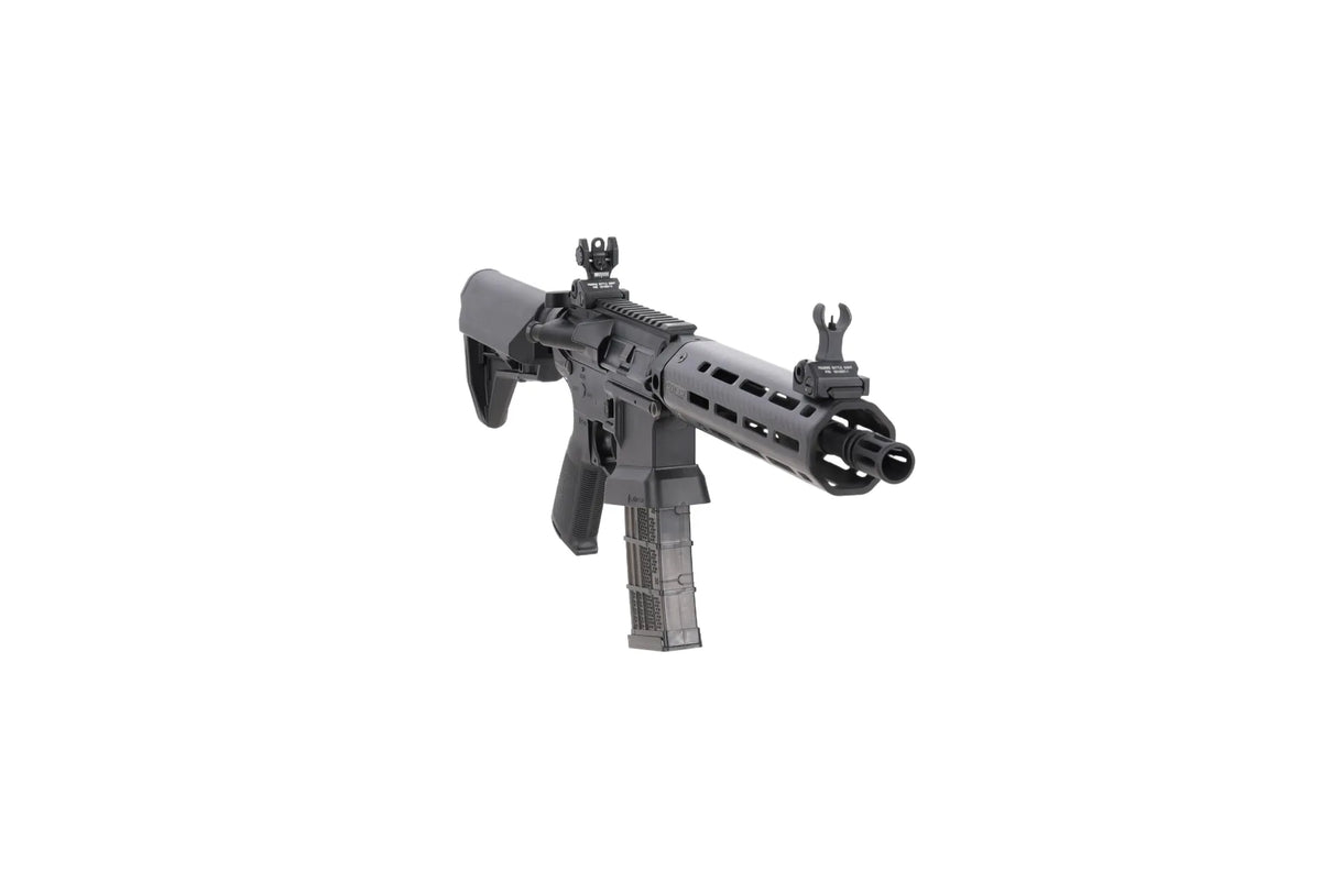 King Arms x Lancer Systems airsoft Carbine L15 LCH7 8" Real Carbon Black