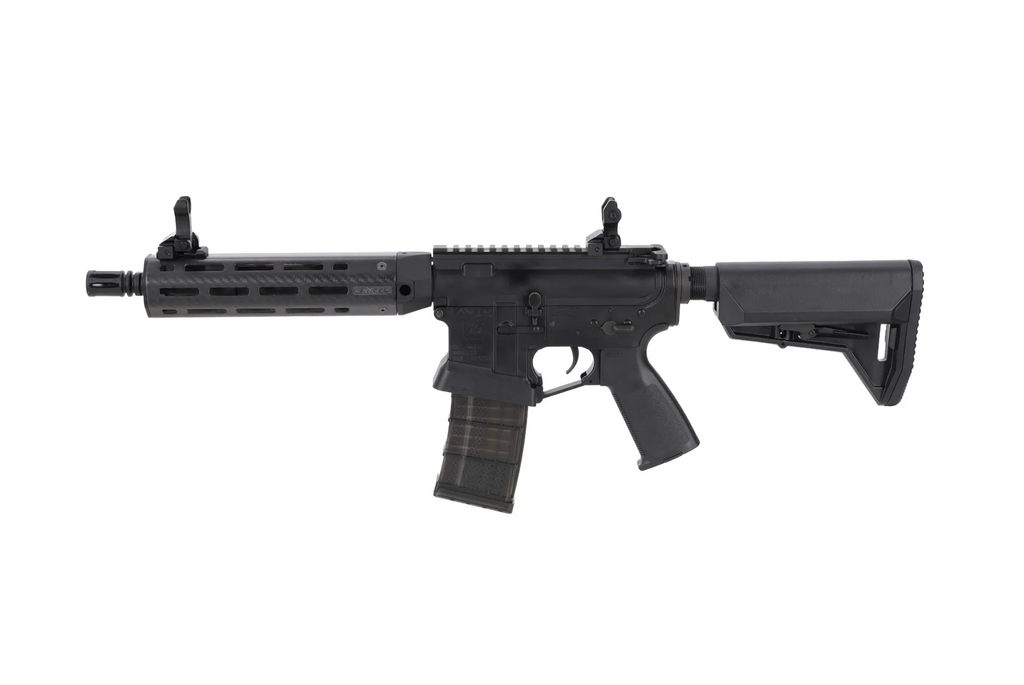 King Arms x Lancer Systems airsoft Carbine L15 LCH7 8" Real Carbon Black