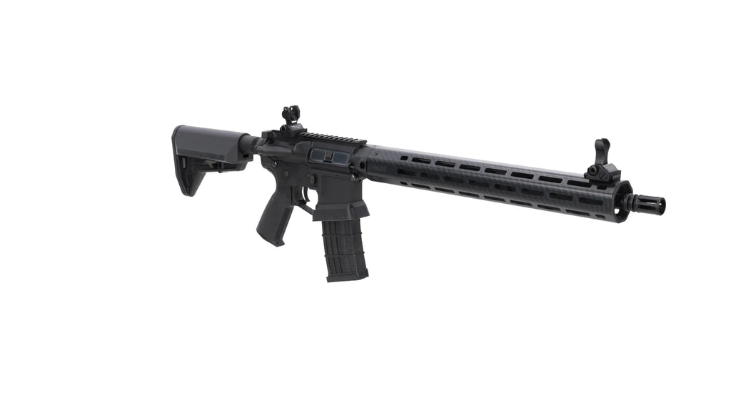 King Arms x Lancer Systems airsoft Carbine L15 LCH7 15" Faux Carbon Black