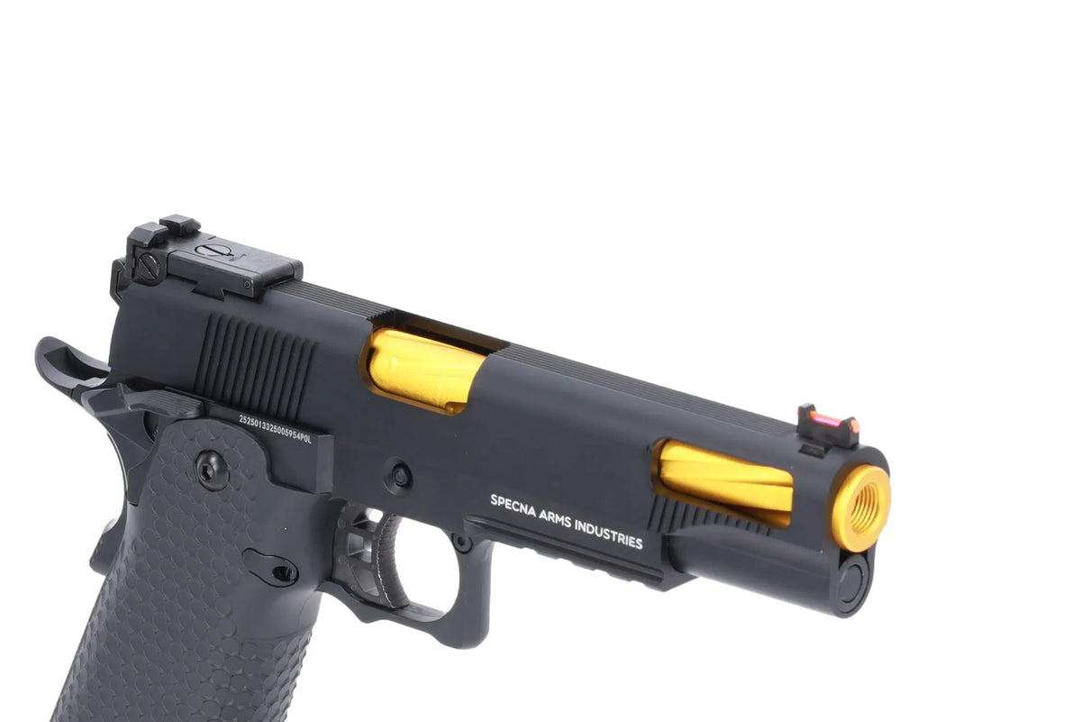 Specna Arms Hi-Capa SA-VGP07 VAPOR GBB Pistol - Black and Gold
