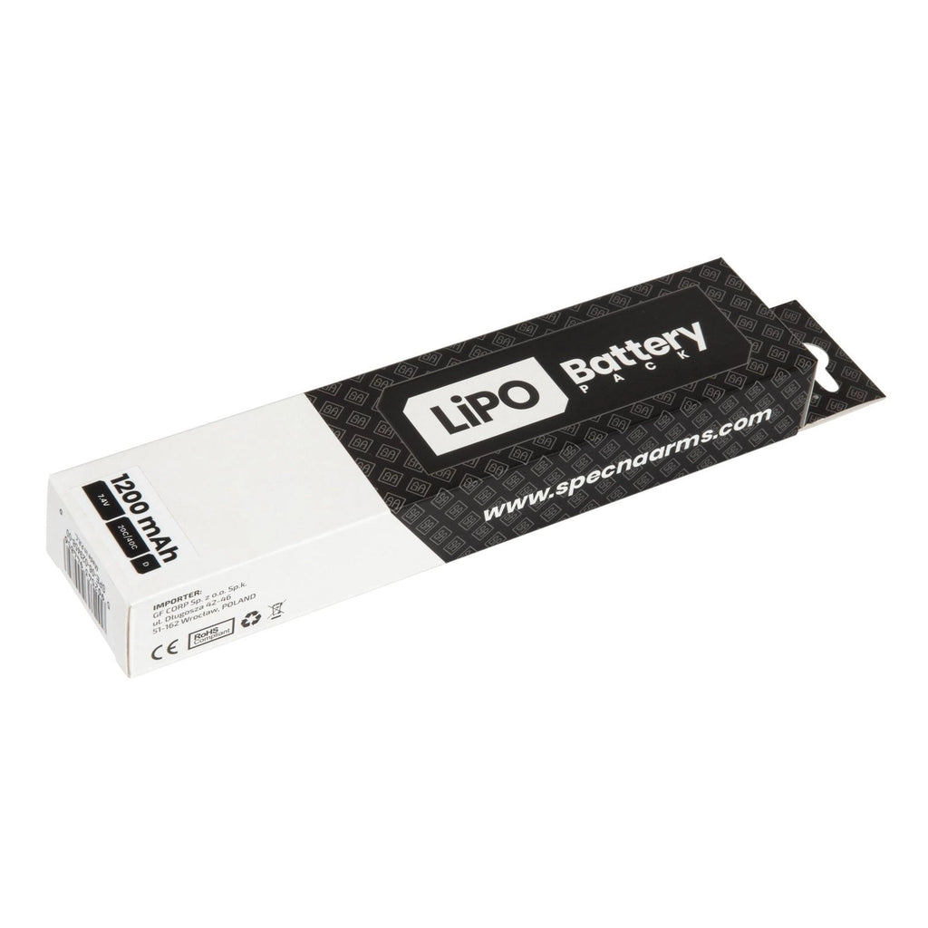 [SPE-06-029458] LiPo 7.4V 1200mAh 20C40C Battery - T-Connect (Deans) - Under AK Dust Cover