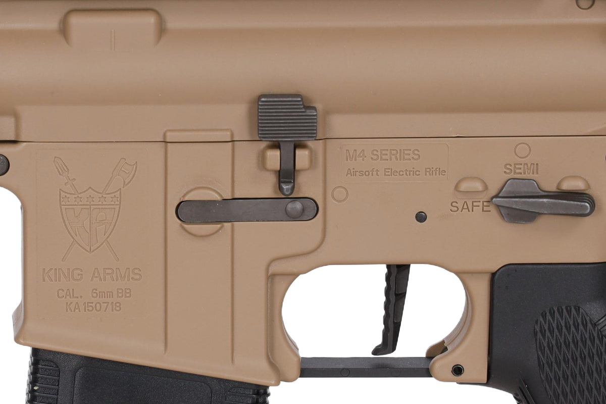 King Arms M4 Striker Keymod CQB Ultra Grade II Flat Dark Earth airsoft Carbine