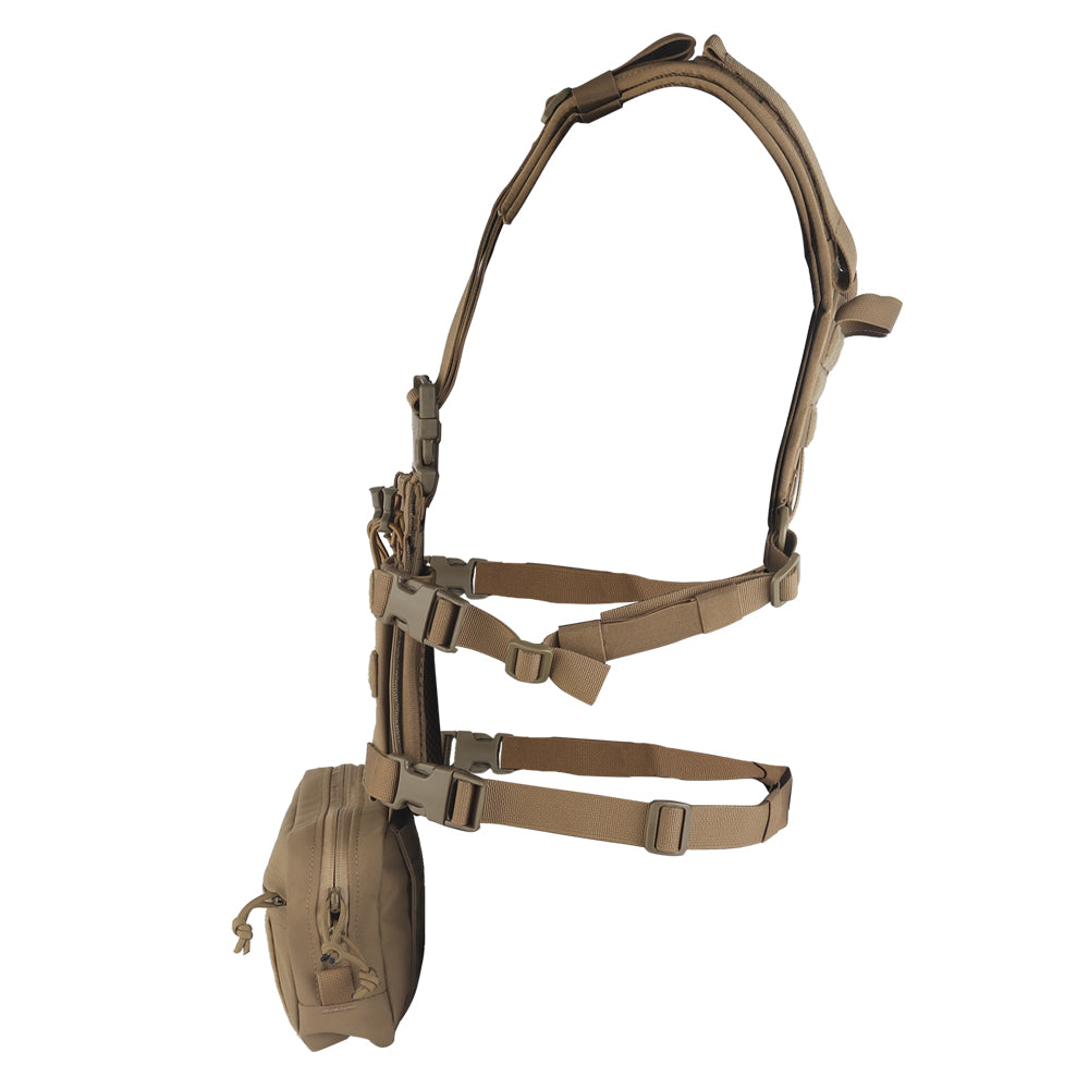 Chest Rig Vest Wosport VE-107 Coyote Brown