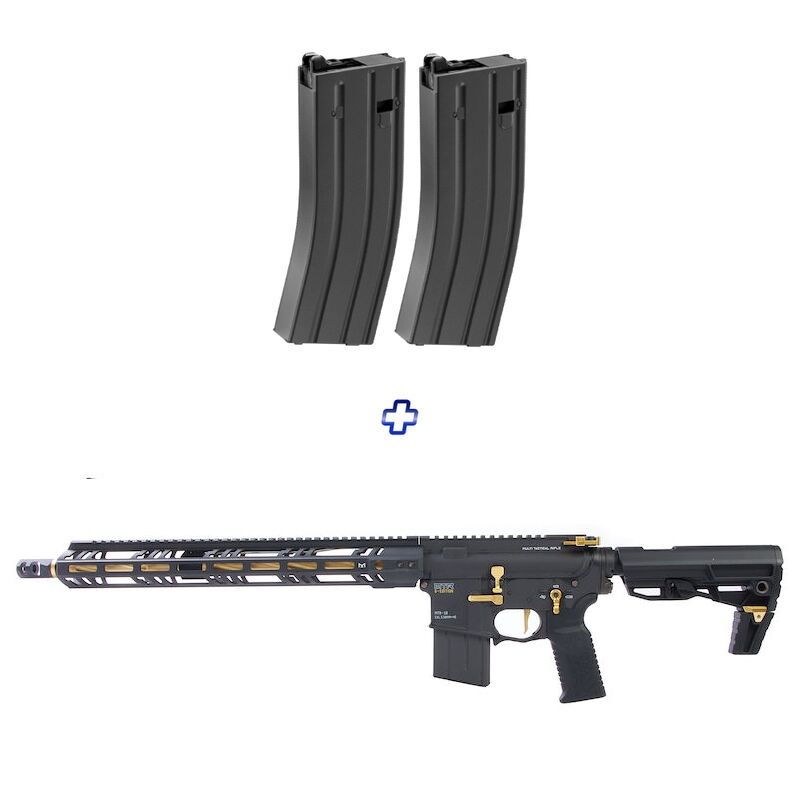 Tokyo Marui MTR16 G-Edition GBBR (ZET System) - Cerakote Version - MAG SET Bundle Pack - Includes 2 additional TM-4952839149428 magazines (3 mags total)