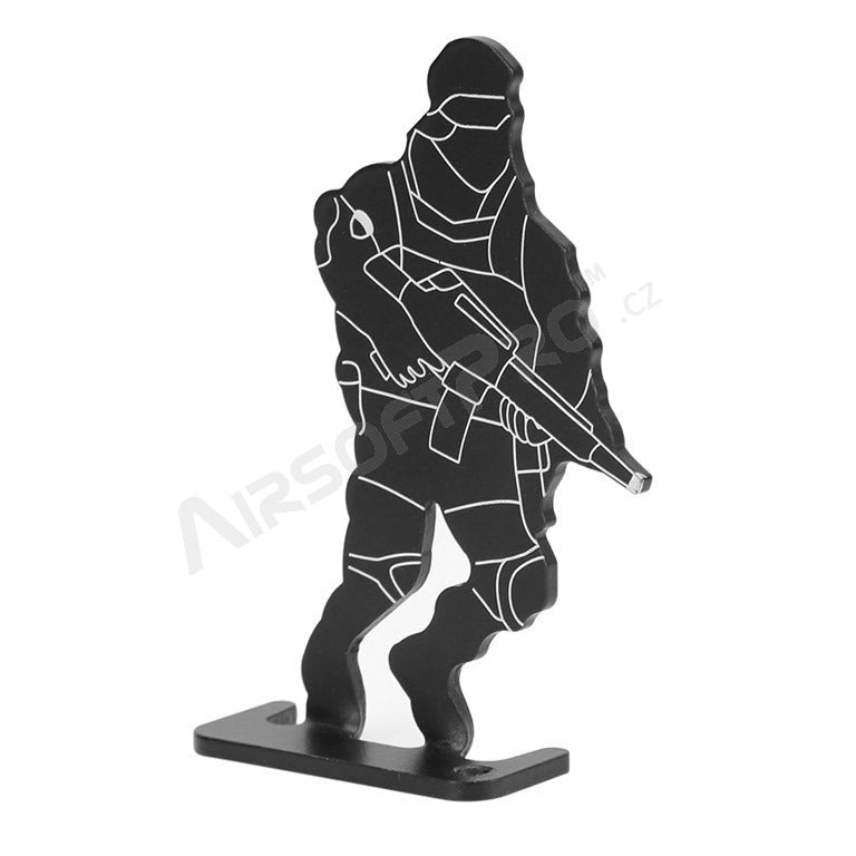 Metal target Soldiers, 4 pcs - black