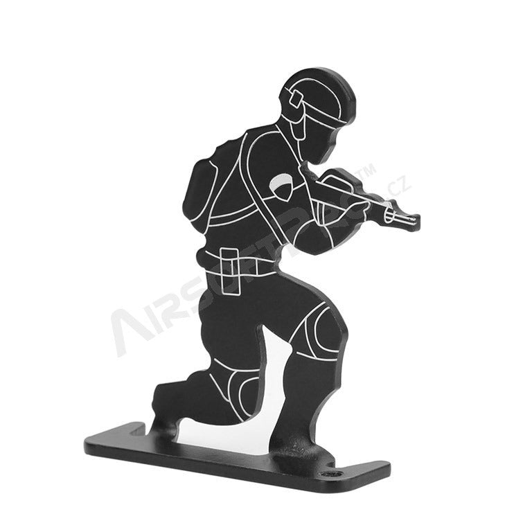 Metal target Soldiers, 4 pcs - black