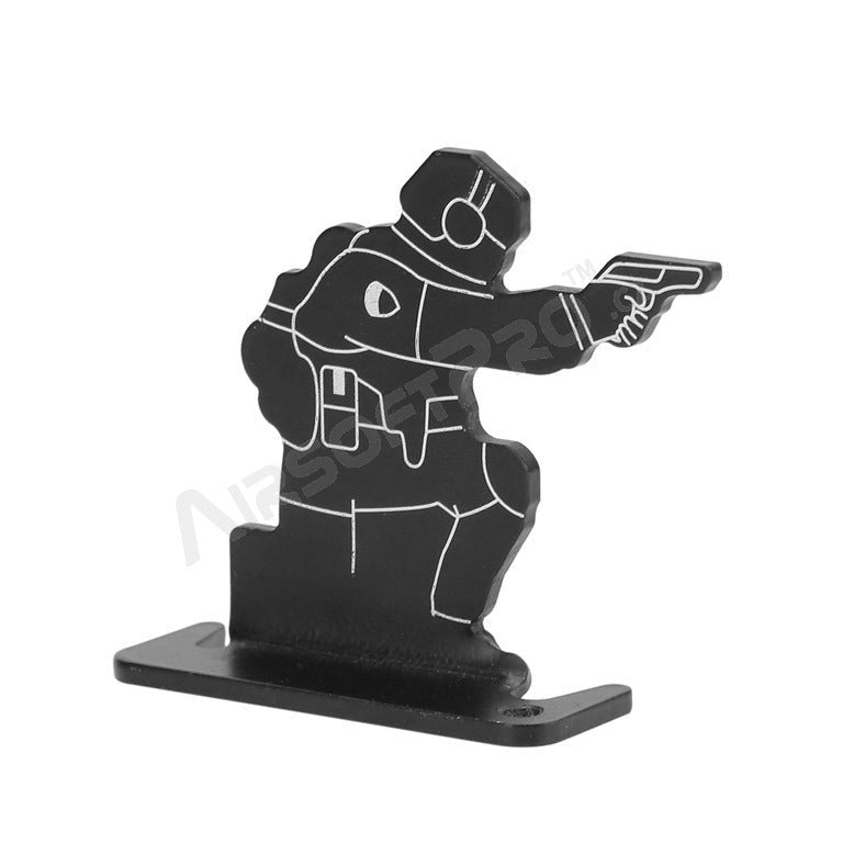 Metal target Soldiers, 4 pcs - black
