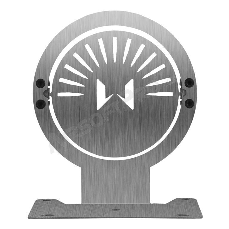 Training metal flip target 14x12cm - Silver