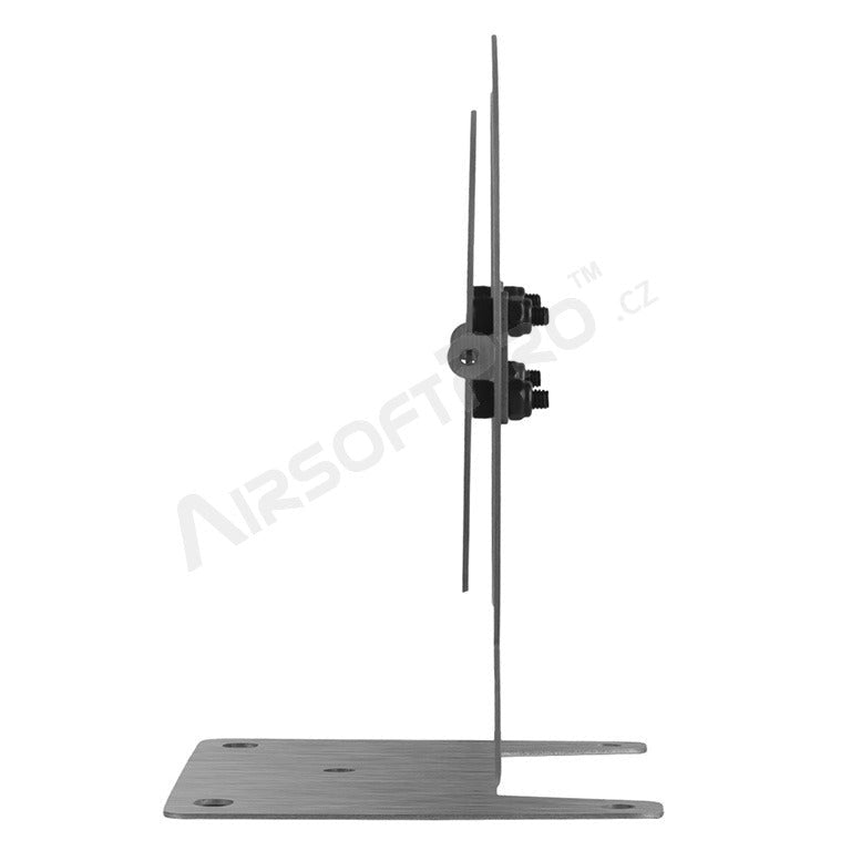 Training metal flip target 14x12cm - Silver