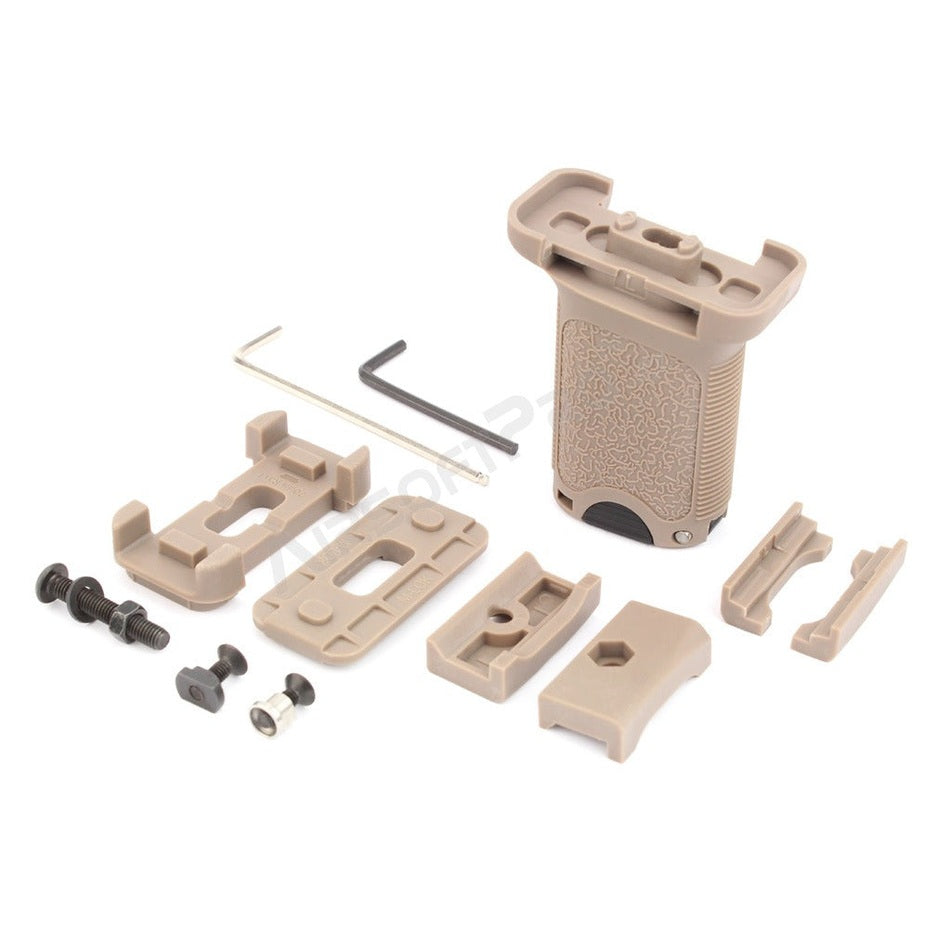 Vertical BCM grip for RIS  KeyMod  M-LOK mount - TAN