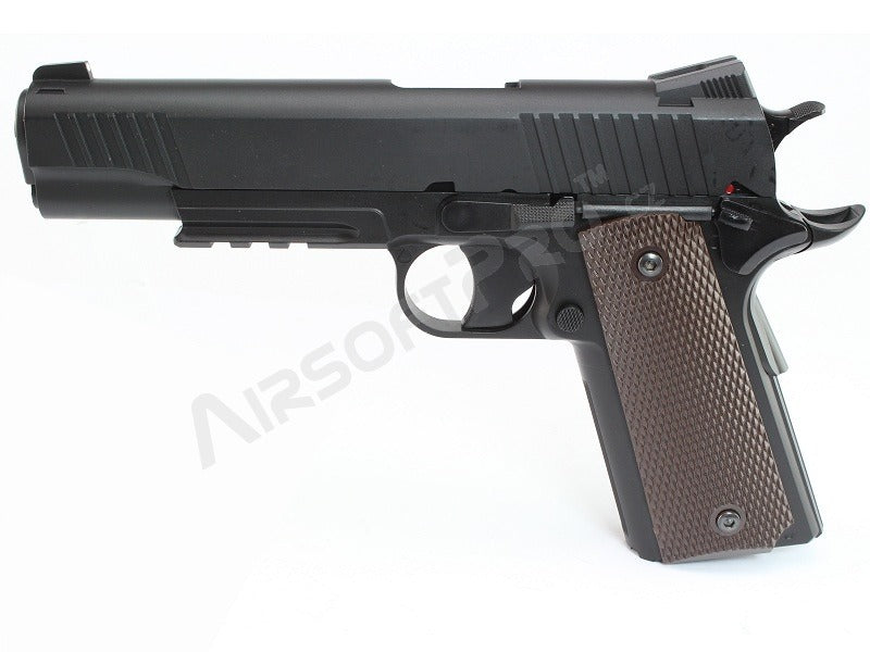 Airsoft pistol CQBP M45A1 CO2, metal slide, non-blowback - black