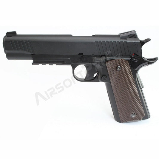 Airsoft pistol CQBP M45A1 CO2, metal slide, non-blowback - black