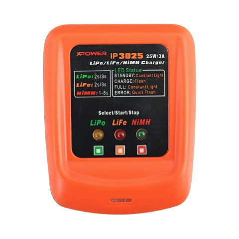 IP3025 akumulatora lādētājs - LiPo/LiFE/NiMH 25W/3A [IPower]