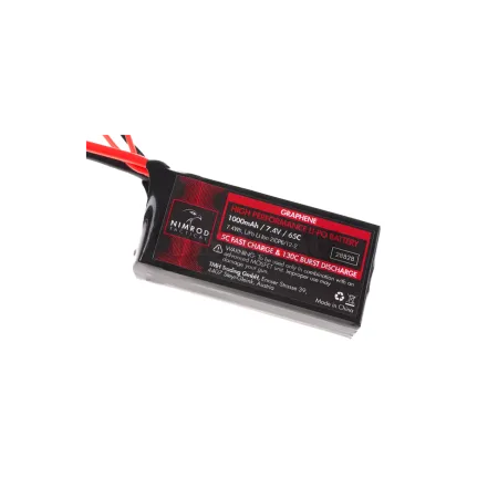 NIMROD LI-PO BATTERY 7,4V 1000MAH 65C GRAPHENE PEQ TAMIYA PLUG