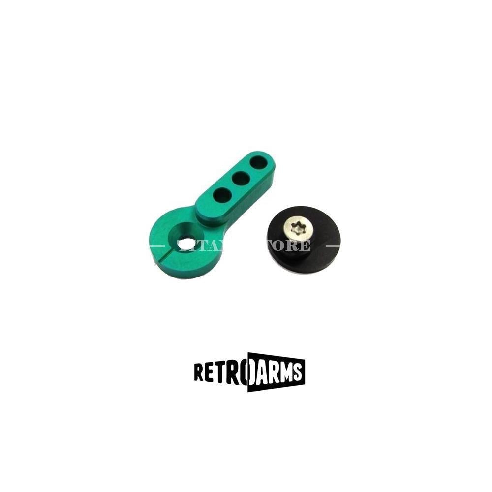 ALUMINUM SELECTOR CNC x M4-A- GREEN RETROARMS (6477)