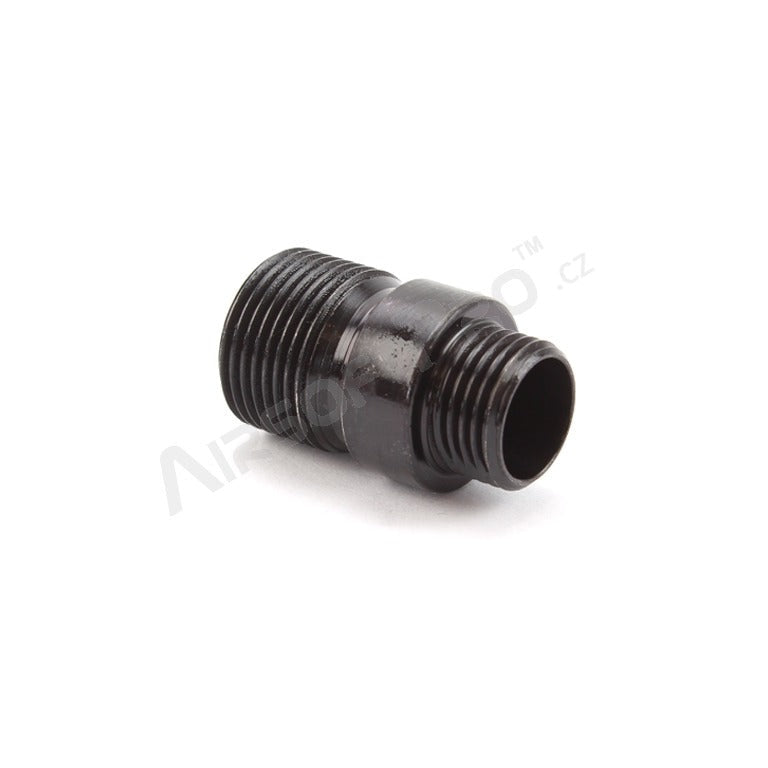 WE and ARMY pistols silencer adaptor - short, black