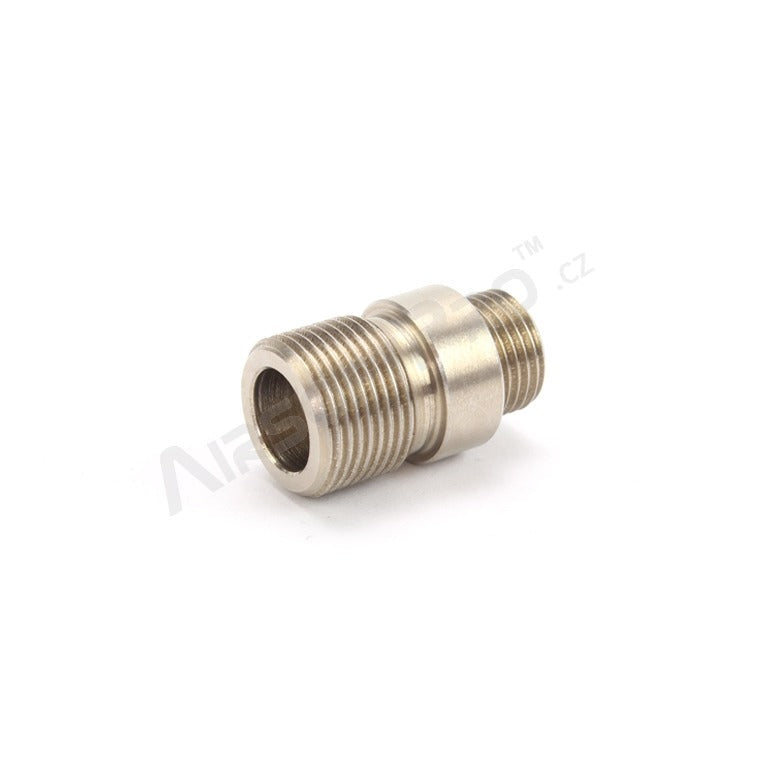 WE pistols silencer adaptor - short, stainless steel
