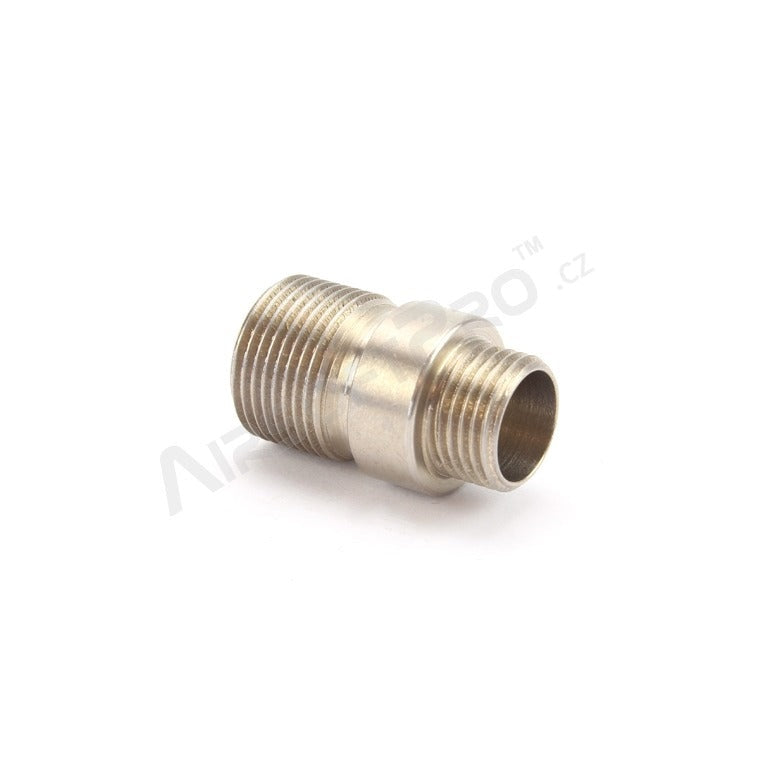 WE pistols silencer adaptor - short, stainless steel