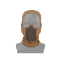 Wosport balaclava with face protector Tan