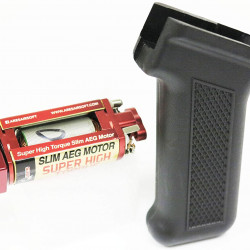 High Torque Slim Motor + AK Slim Pistol Grip Black 
